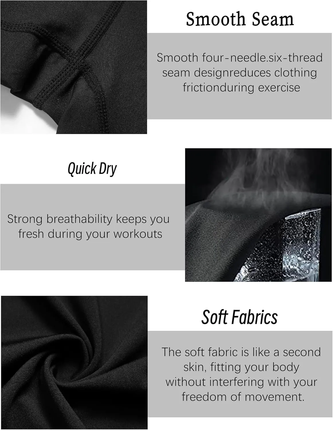 6 Pack Compression Shorts with Pocket Men Sports Workout Performance Athletic Running Underwear Shorts Spandex