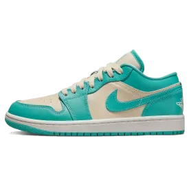 Air Jordan 1 Low Wmns 'Tropical Teal Sandy Beige'