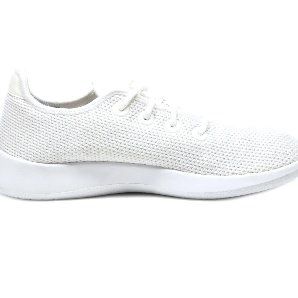 Allbirds Tree Runner Sport Shoes Fabric White Colour For Men