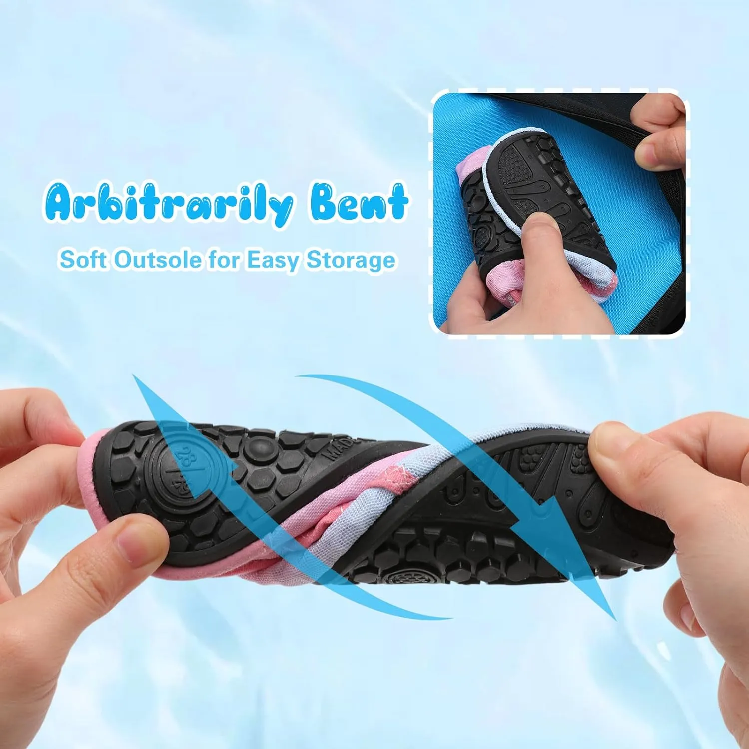 Besroad Kids Water Shoes Girls Boys Quick Dry Aqua Socks Barefoot Non Slip Beach Swim Surf Shoes