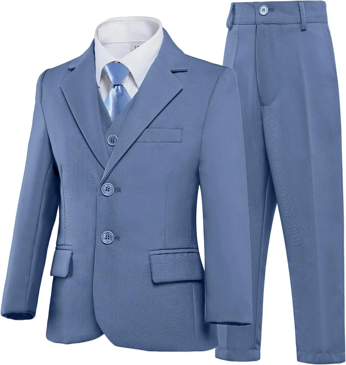 Boys?? Formal Suit 5 Piece Set, Toddler Tuxedos for Wedding, Suits for Teens Boy Dress School Clothes