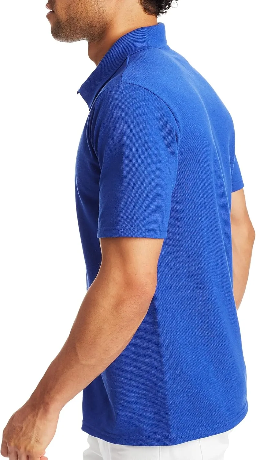 Hanes Men??s X-Temp Short Sleeve Polo Shirt, Midweight Men's Shirt