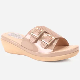 Women "TEOM" Comfort Open Toe Slippers